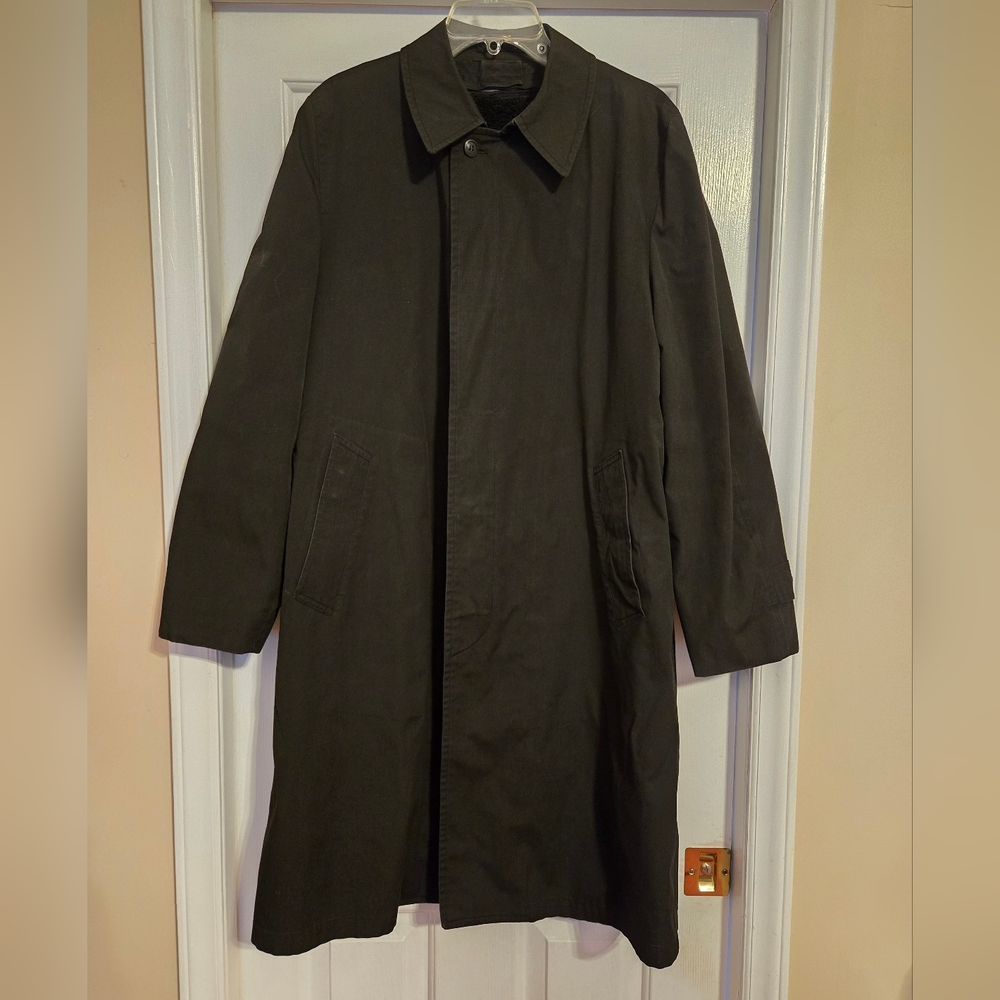 Vintage London Fog Men's Black Trench Coat